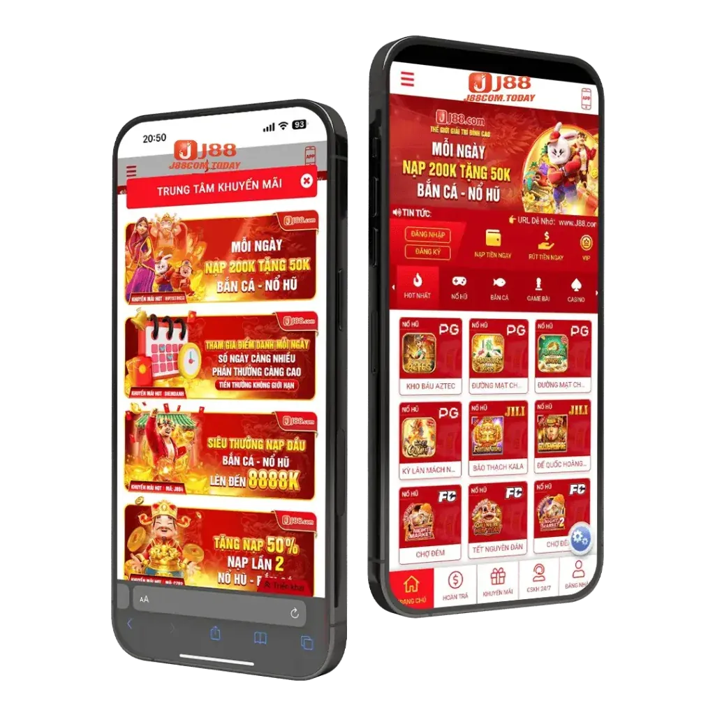 Điện thoại hiển thị giao diện ứng dụng mượt mà